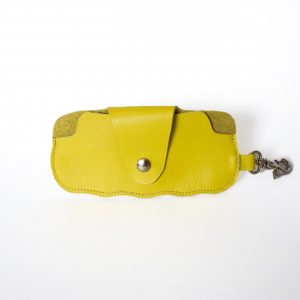 Etui a Lunettes Jaune Fluo