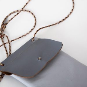 Pochette Téléphone Bleu Gris